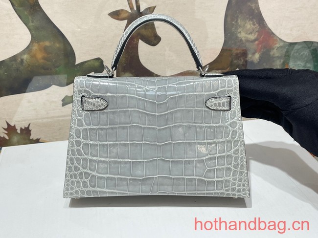 Hermes Kelly Shoulder Bags Original Leather KL2766 gray