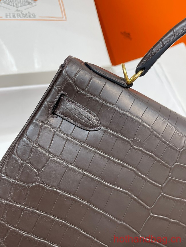 Hermes original Kelly Crocodile Leather 5525 coffice