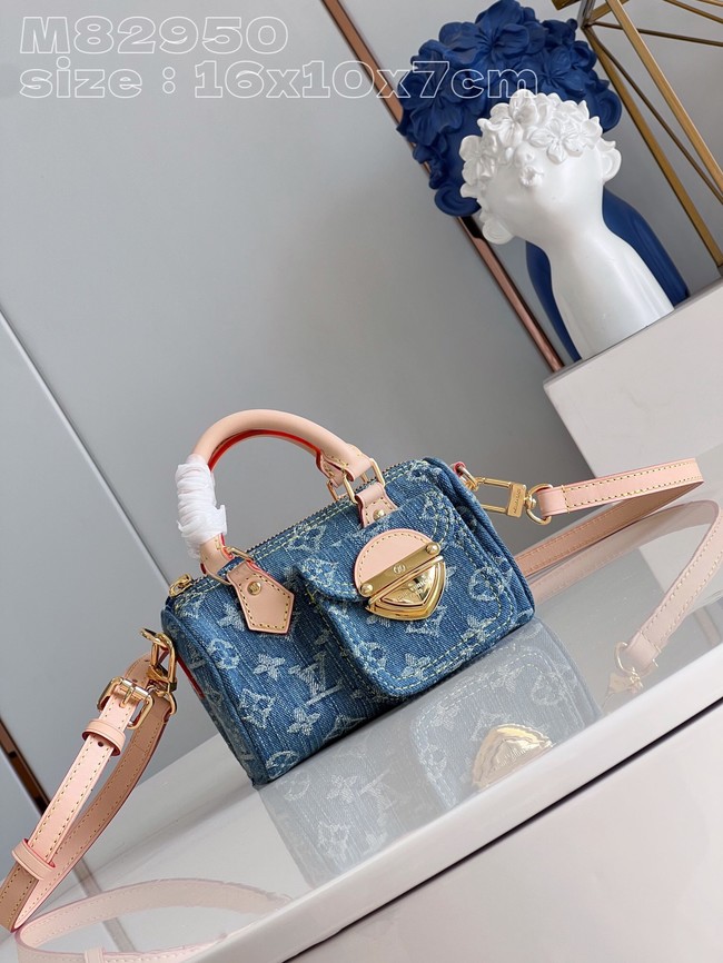 Louis Vuitton DIGITAL EXCLUSIVE Nano Speedy M82950 Denim Blue 