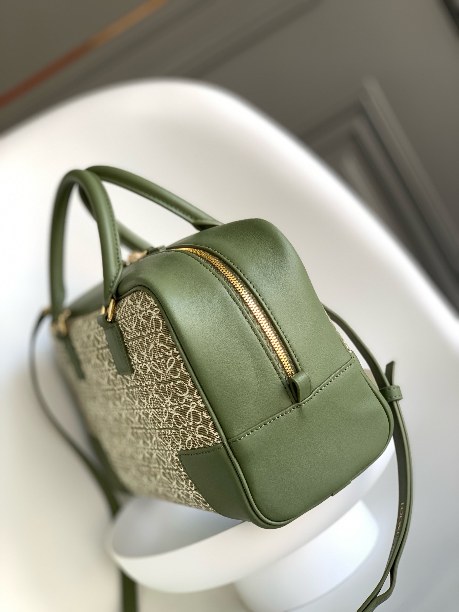 Loewe Original Leather tote 652388 Dark Green