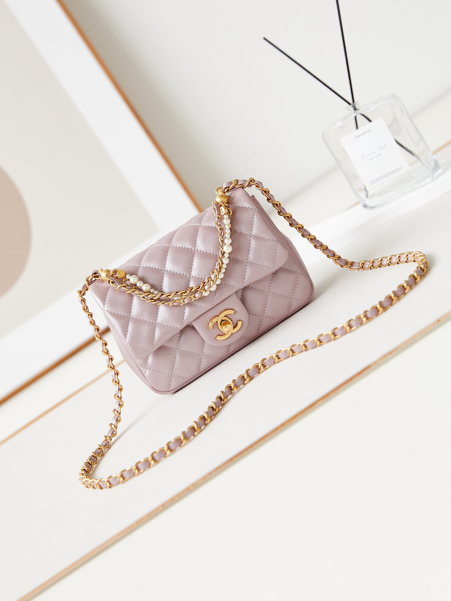 Chanel MINI FLAP BAG AS4385 pink