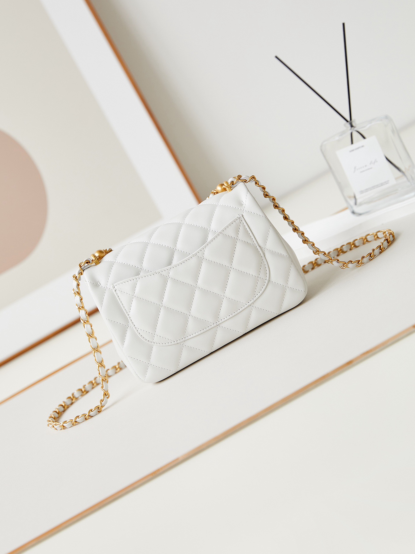 Chanel SMALL FLAP BAG AS4384 white