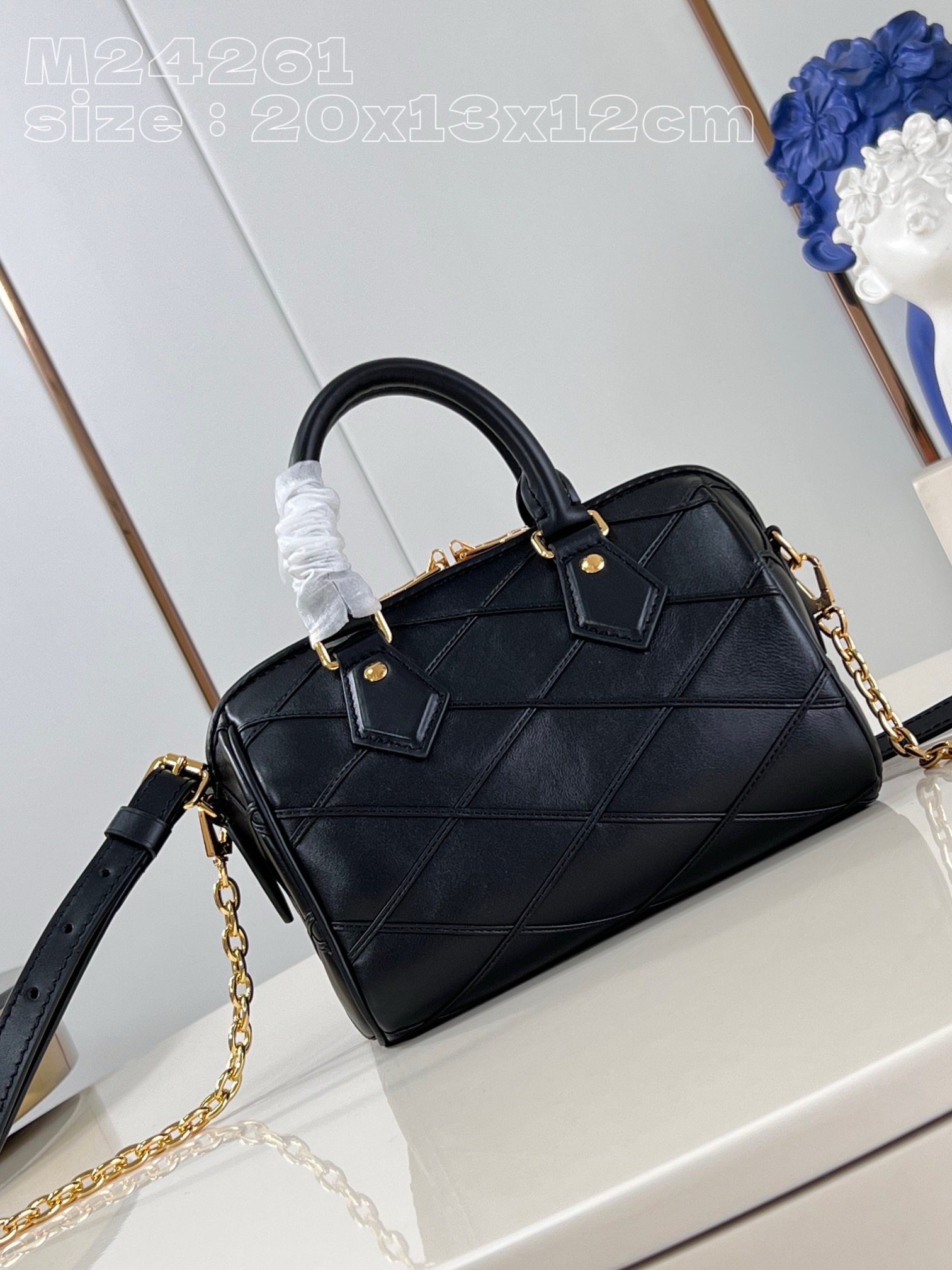 Louis Vuitton Speedy Bandouliere 20 M24261 black