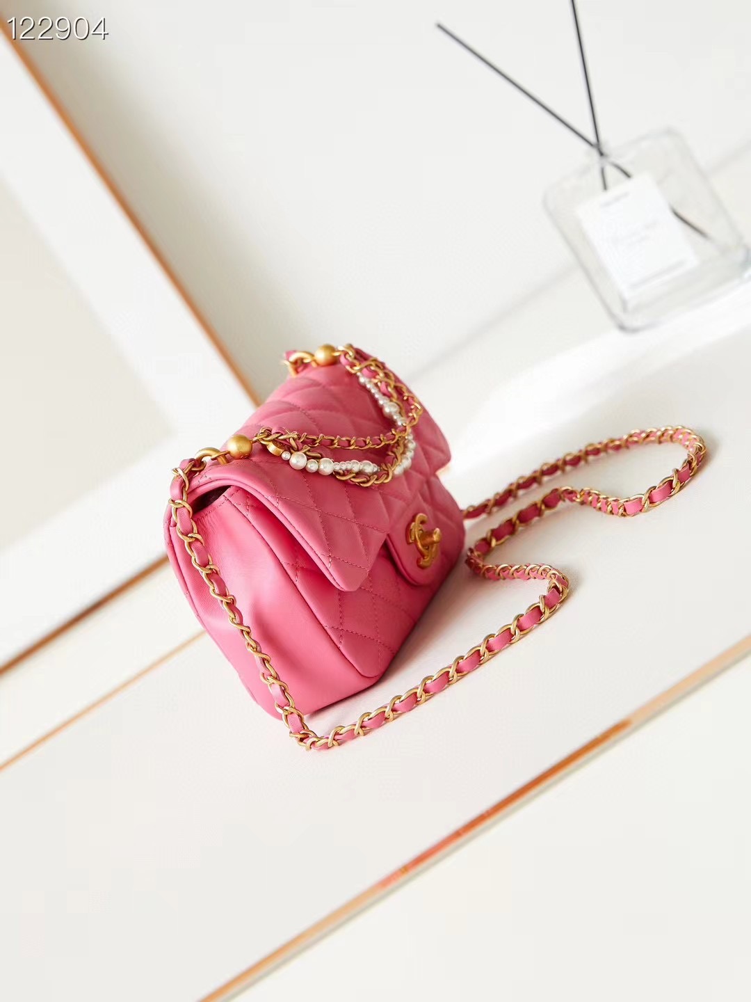 Chanel MINI FLAP BAG AS4385 rose