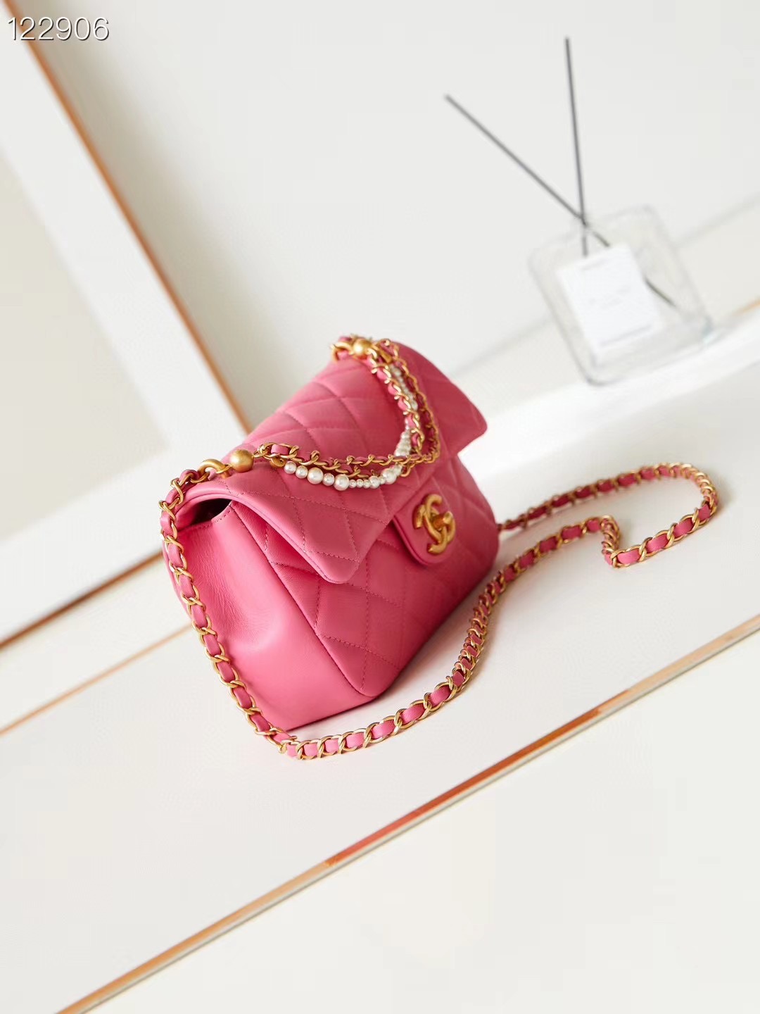 Chanel SMALL FLAP BAG AS4384 rose