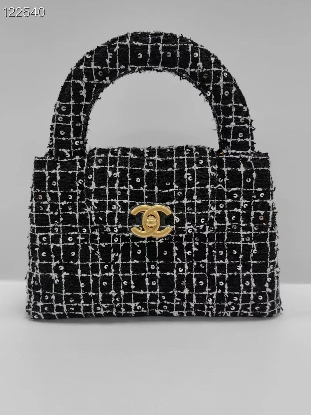 Chanel MINI SHOPPING BAG AS4416 BLACK & Ecru