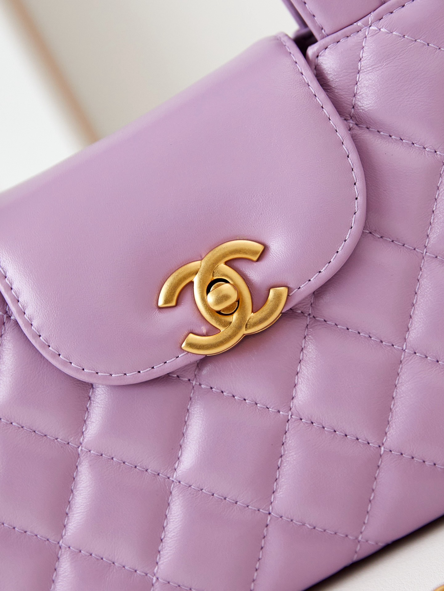 Chanel MINI SHOPPING BAG AS4416 Light purple