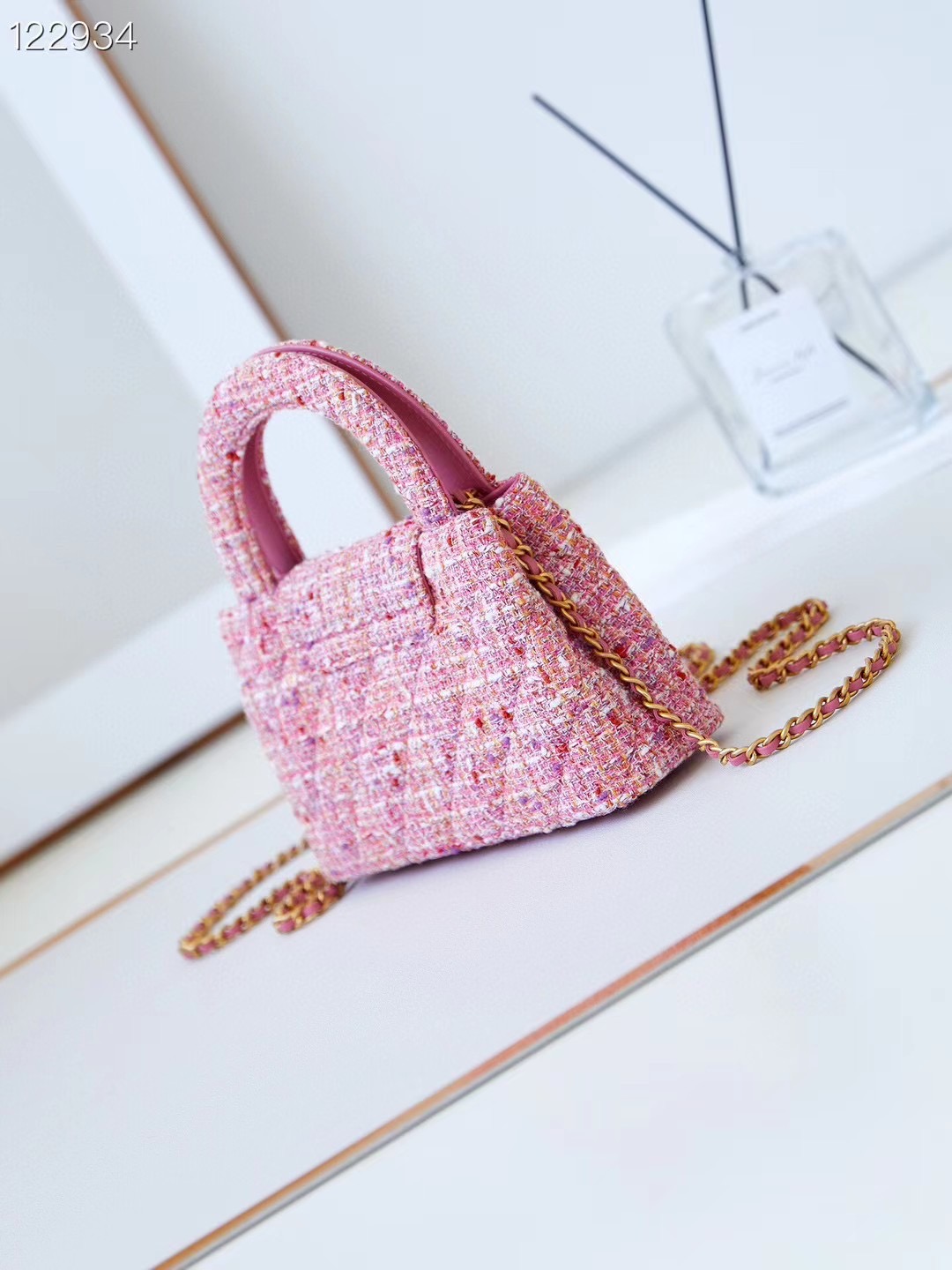 Chanel MINI SHOPPING BAG AS4416 Pink & Ecru