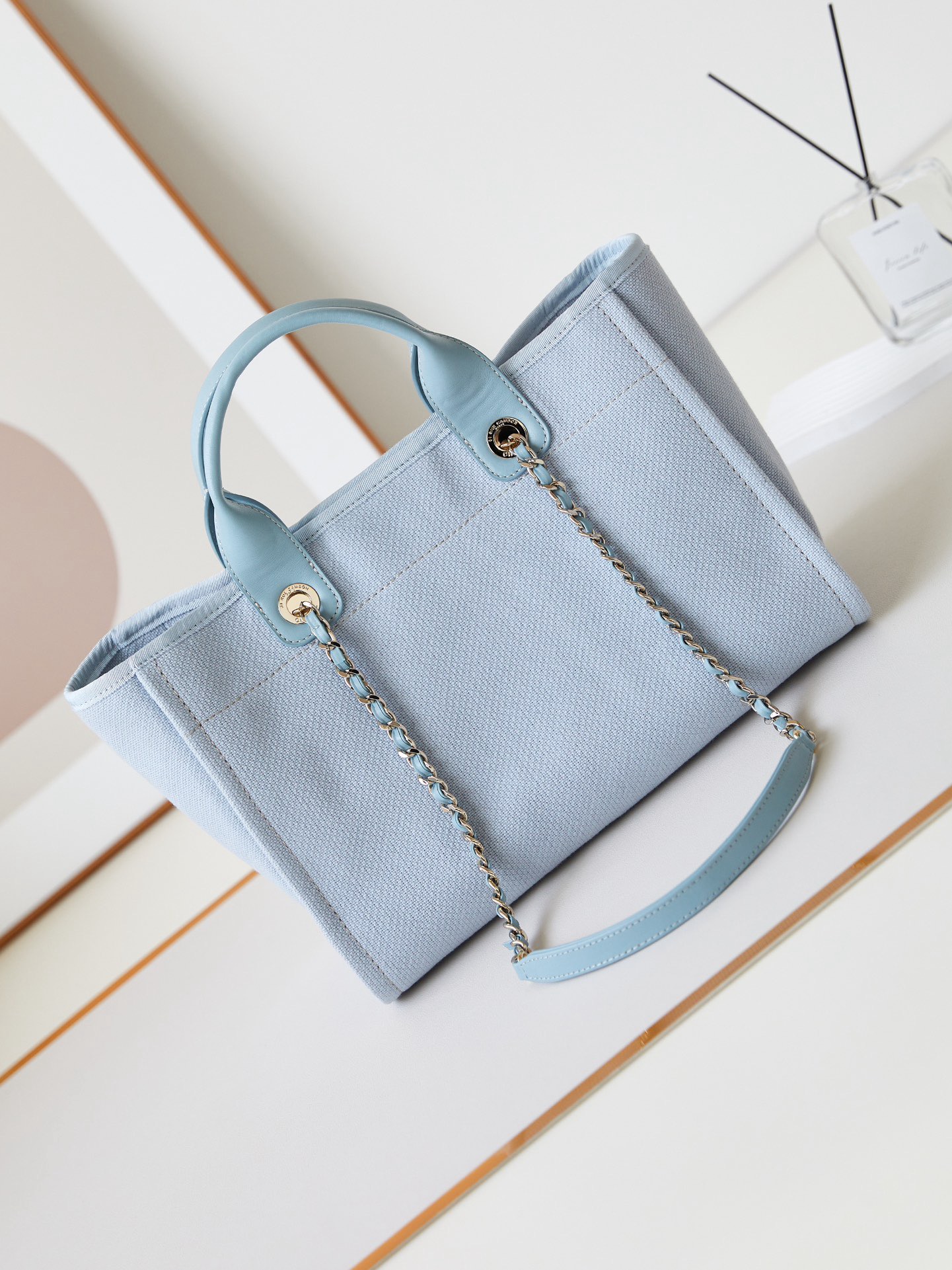 Chanel SHOPPING BAG AS3257 Ice Blue