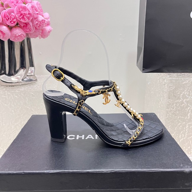 Chanel WOMENS SANDAL heel height 8CM 36620-1