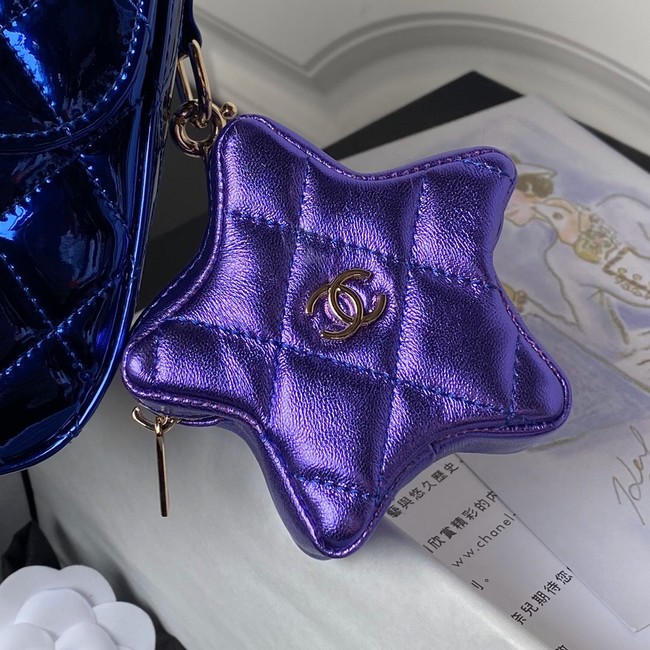 Chanel BACKPACK & STAR COIN PURSE AS4649 blue