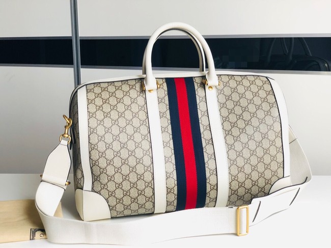 Gucci Jumbo GG large duffle bag 645021 white