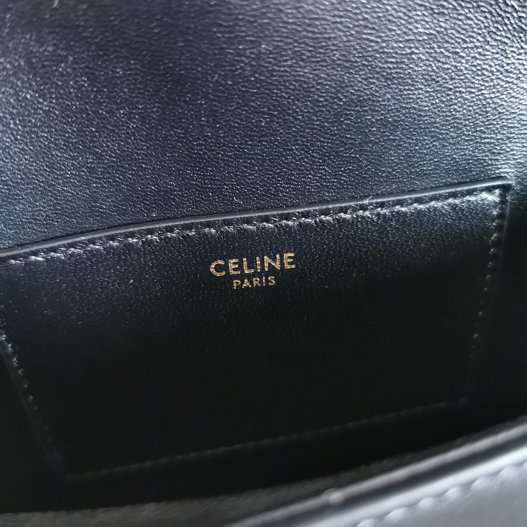 CELINE CLUTCH ON STRAP TABOU IN SUPPLE CALFSKIN 101592 black