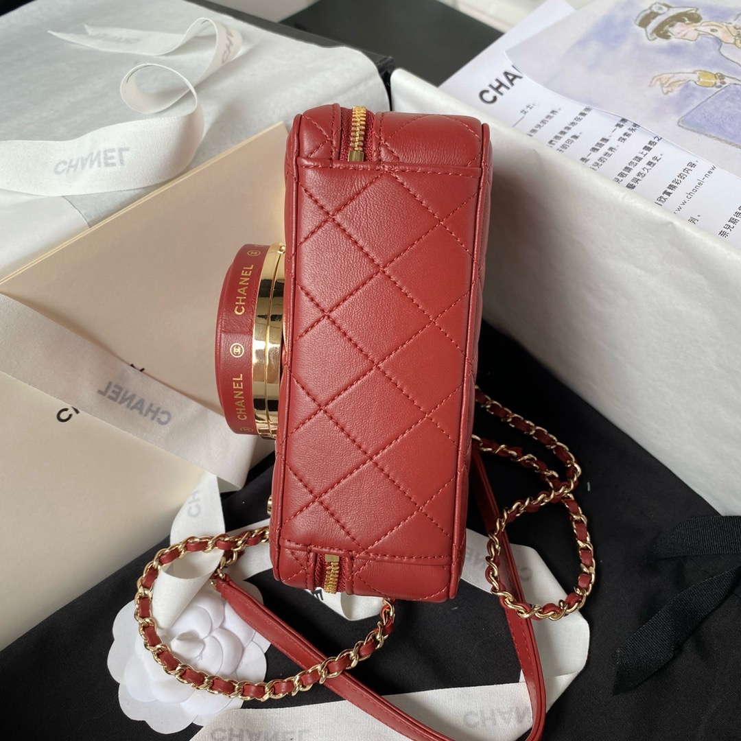 Chanel CAMERA BAG AS4817 Burgundy