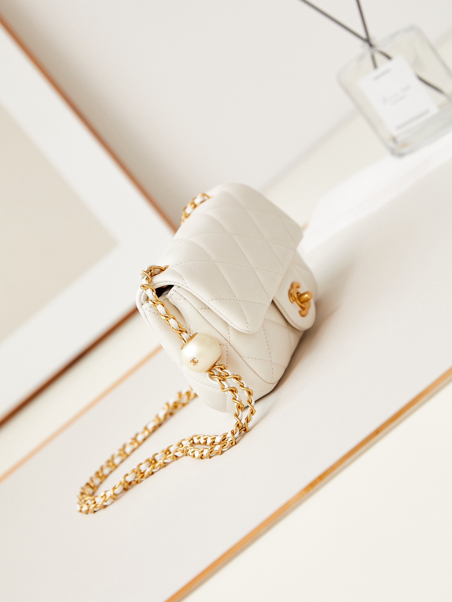 CHANEL MINI FLAP BAG AS4868 WHITE