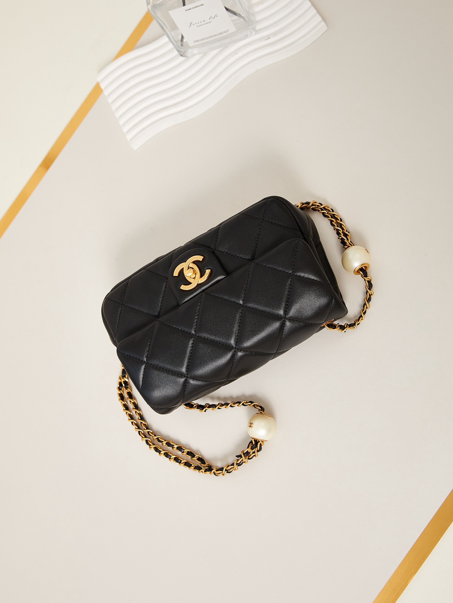 CHANEL SMALL FLAP BAG AS4861 black