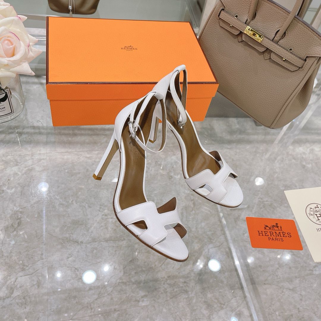 Hermes Shoes 10.5CM Heels HMS00589 White