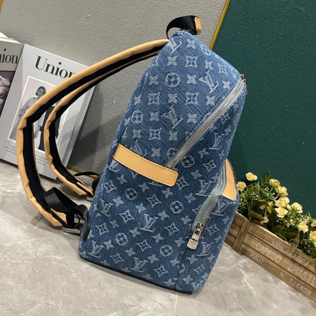 Louis vuitton original APOLLO BACKPACK M43186 Denim Blue