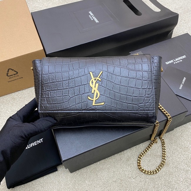 SAINT LAURENT MEDIUM KATE LEATHER 7122880 BLACK