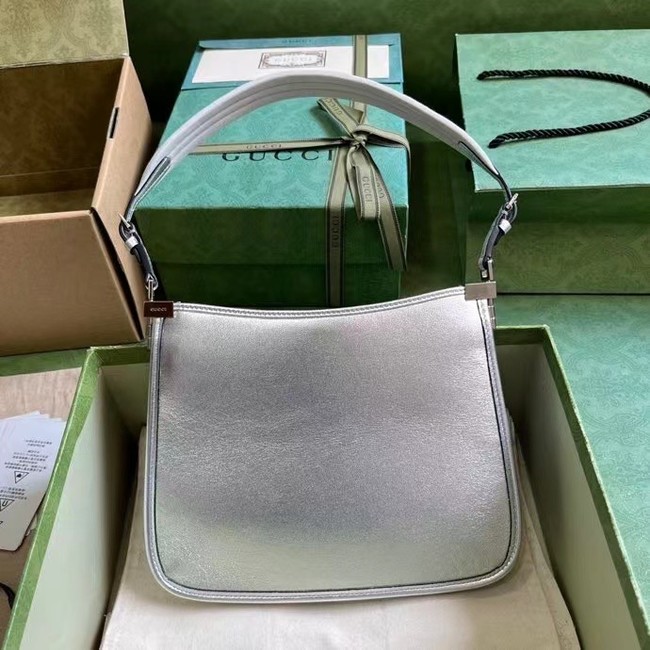 GUCCI JACKIE SMALL SHOULDER BAG 764191 Silver