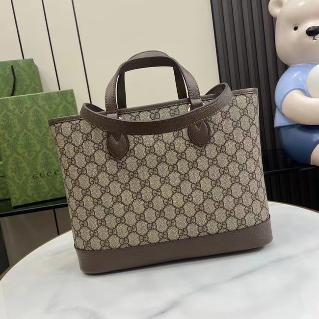 GUCCI OPHIDIA GG MINI TOTE BAG 765043 brown