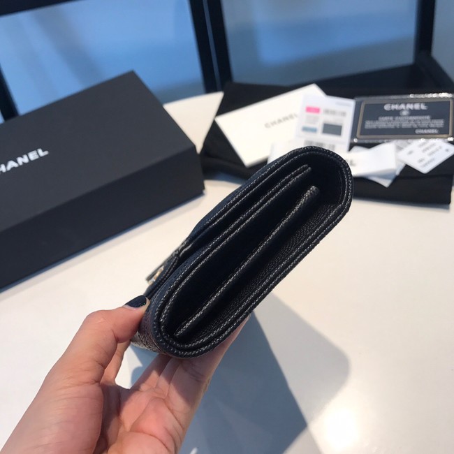 CHANEL FLAP WALLET 31505 black