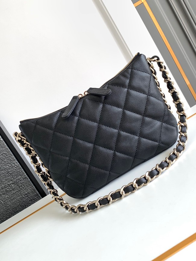 CHANEL SMALL HOBO BAG AS4320 BLACK