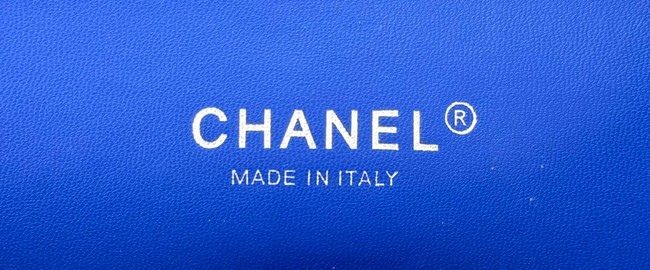 Chanel Tweed CLASSIC HANDBAG A01112 blue