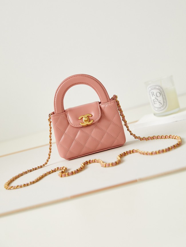 Chanel 23K NANO SHOPPING BAG AS3435 DARK PINK