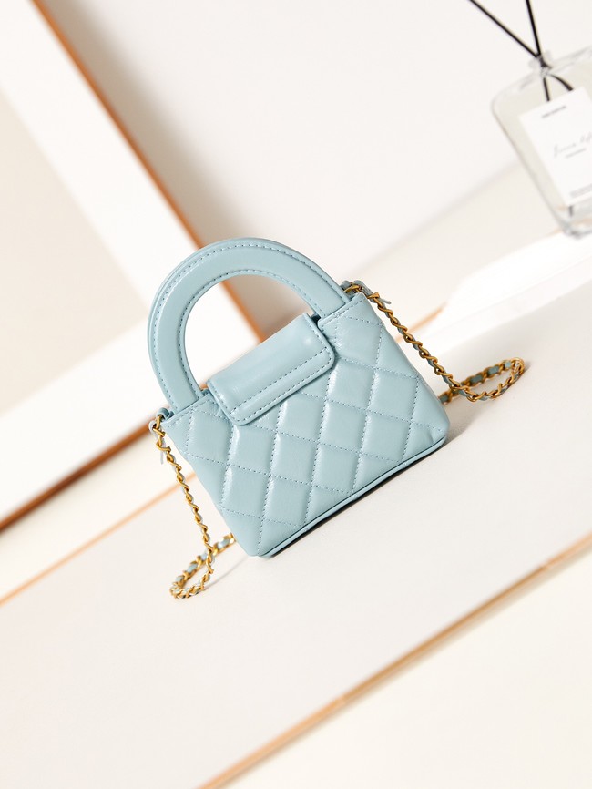 Chanel 23K NANO SHOPPING BAG AS3435 SKY BLUE