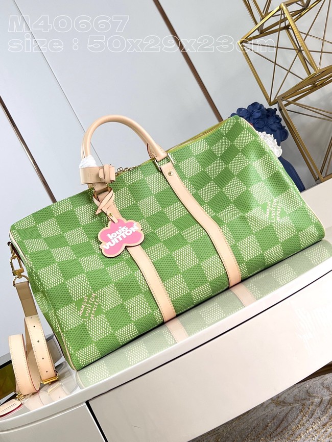 Louis Vuitton Keepall Bandouliere 45 N40713 Green