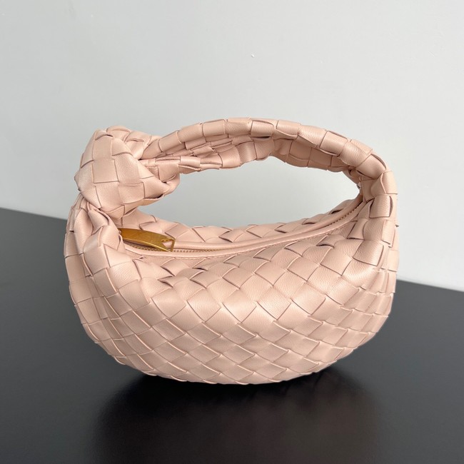 Bottega Veneta Mini intrecciato leather top handle bag 651876 pink