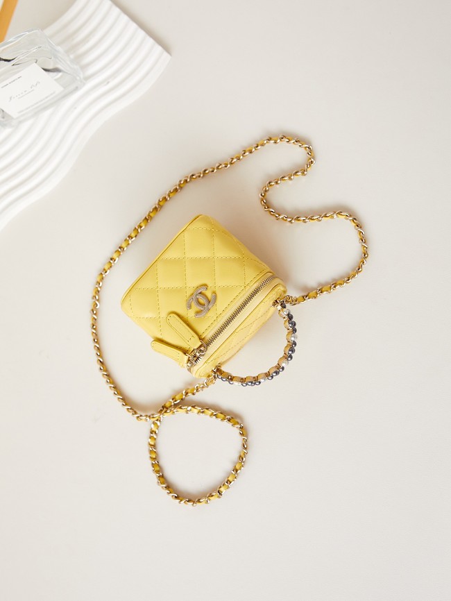 CHANEL NANO CLUTCH WITH CHAIN AS3965 YELLOW