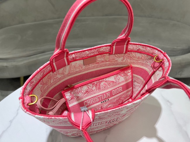 Dior HAT BASKET BAG Natural Multicolor Albero della Vita Embroider M1328CES rosr