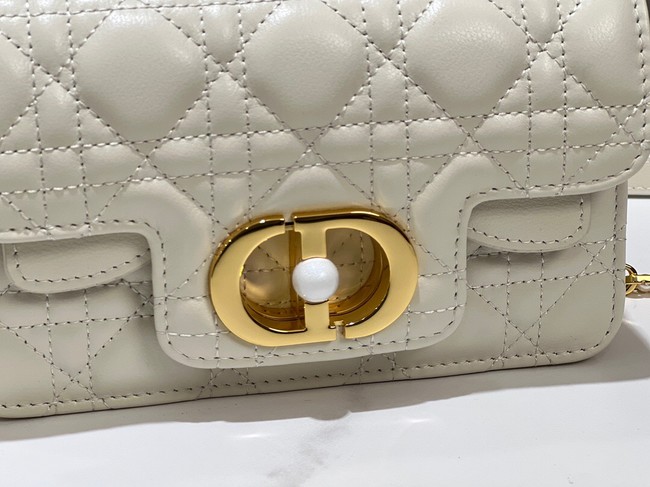 Mini Dior Jolie Top Handle Bag Cannage Calfskin M9272U Latte