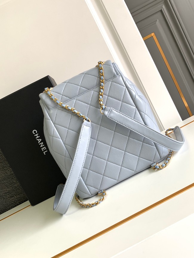 CHANEL 24P BACKPACK AS4058 light blue