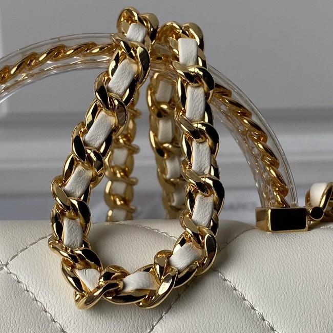 Chanel CLUTCH WITH CHAIN AS4848 white