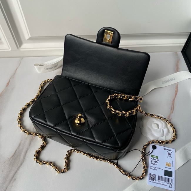 Chanel CLUTCH WITH CHAIN AS4848 black