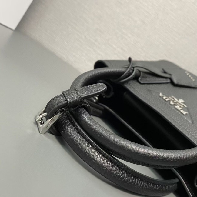 Prada Double leather mini bag 1BG443 black