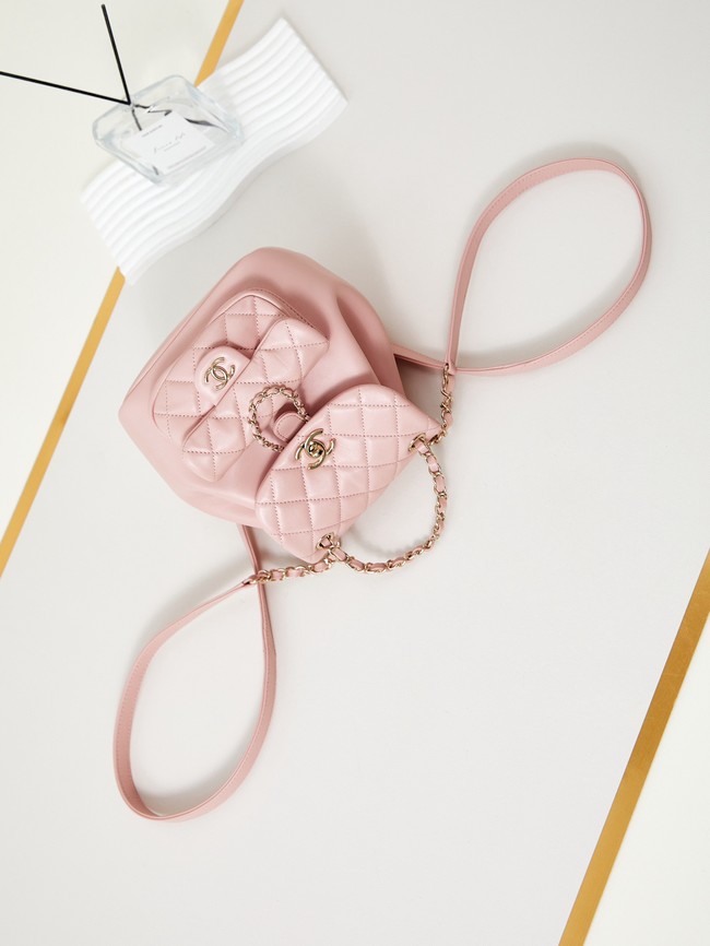 Chanel SMALL BACKPACK AS2908 light pink