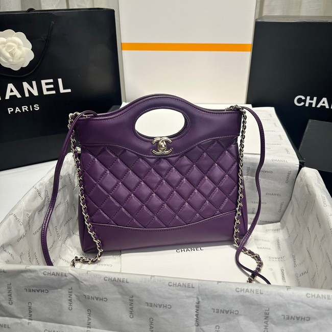 CHANEL 31 MINI SHOPPING AS4133 Purple