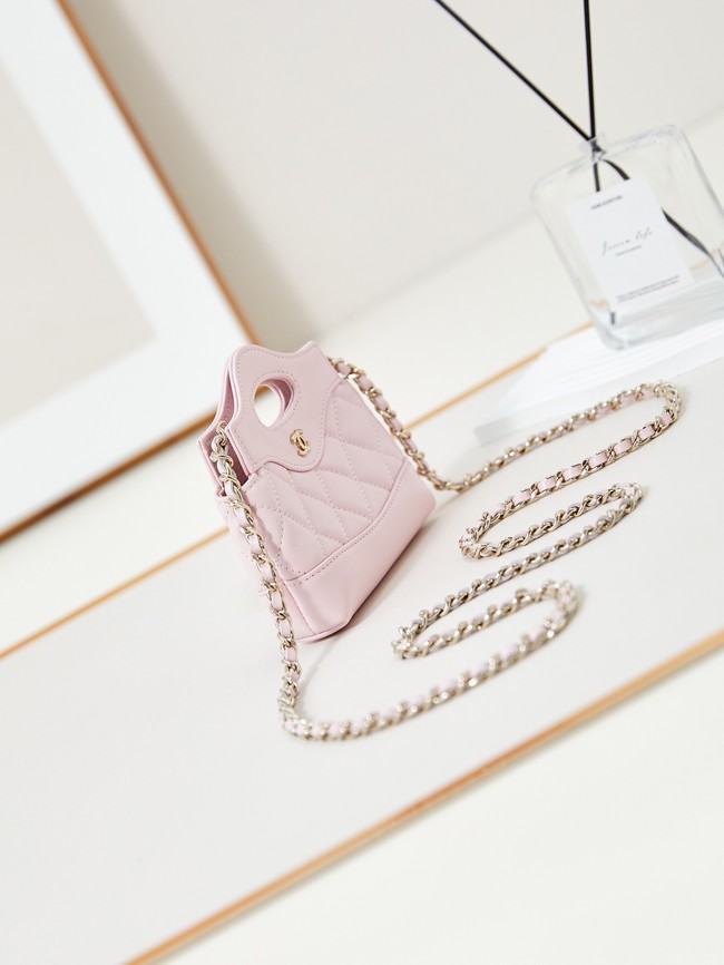 CHANEL CLUTCH WITH CHAIN AP3875 light pink