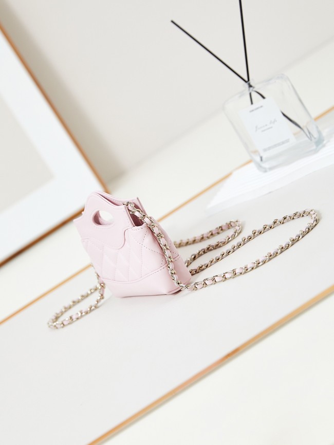 CHANEL CLUTCH WITH CHAIN AP3875 light pink