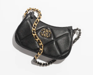 CHANEL 19 CLUTCH WITH CHAIN AP3763 BLACK