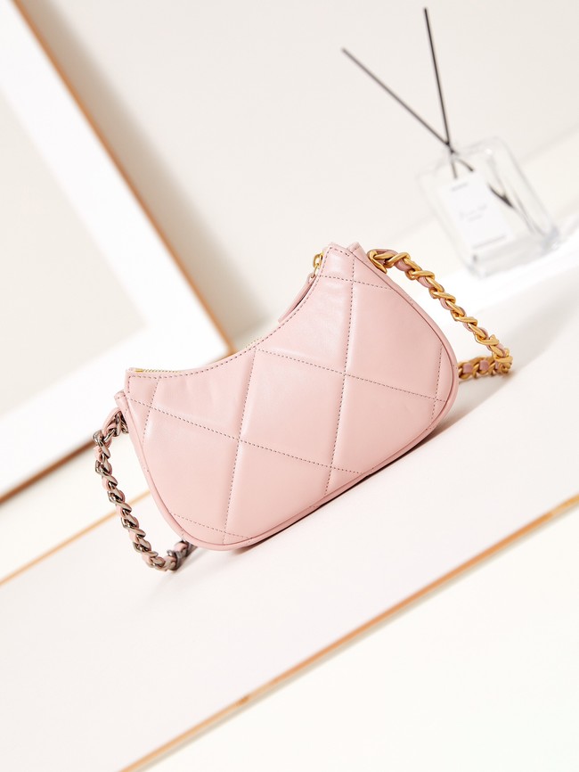 CHANEL 19 CLUTCH WITH CHAIN AP3763 PINK