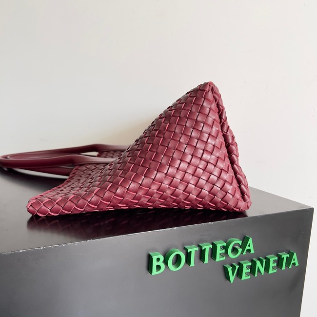 Bottega Veneta Large intreccio leather tote bag 608811 Barolo