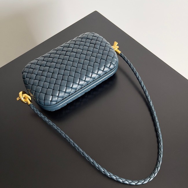 Bottega Veneta Knot With Chain A776662 dark blue