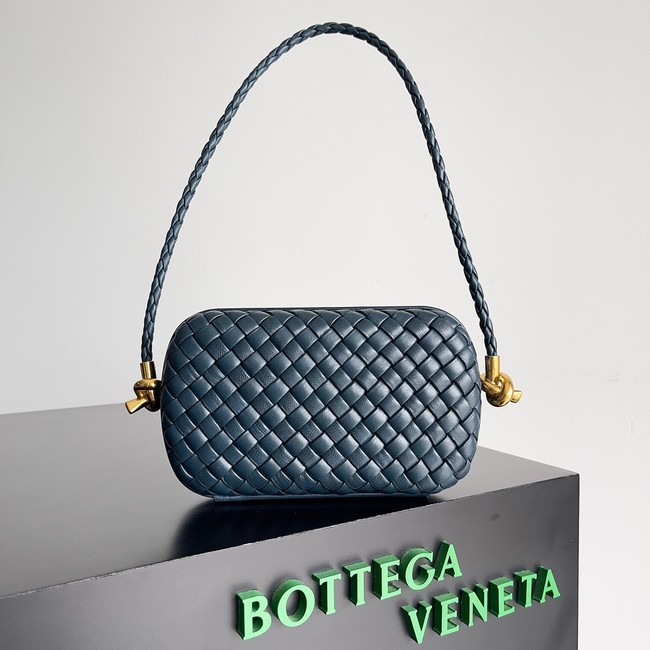 Bottega Veneta Knot With Chain A776662 dark blue