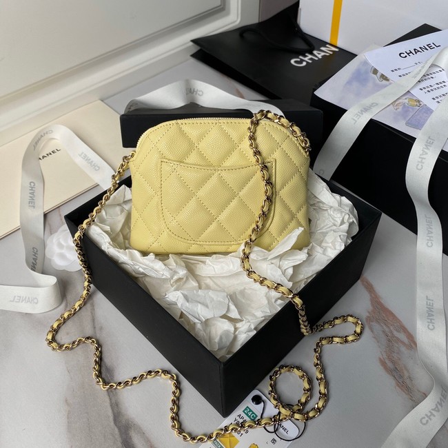 CHANEL CLUTCH WITH CHAIN AP4000 yellow