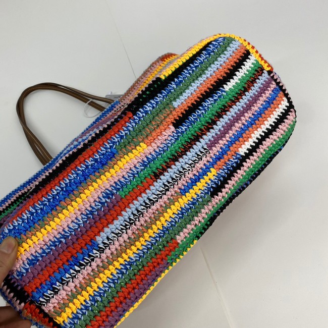 MIUMIU IN RAFFIA Shoulder Bags 5BB159 Rainbow